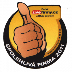 Samolepka_Spolehliva firma-2011 | Certifikáty